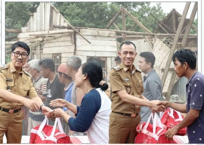 Pemkab Lampung Utara Gerak Cepat Bantu Warga Terdampak Puting Beliung