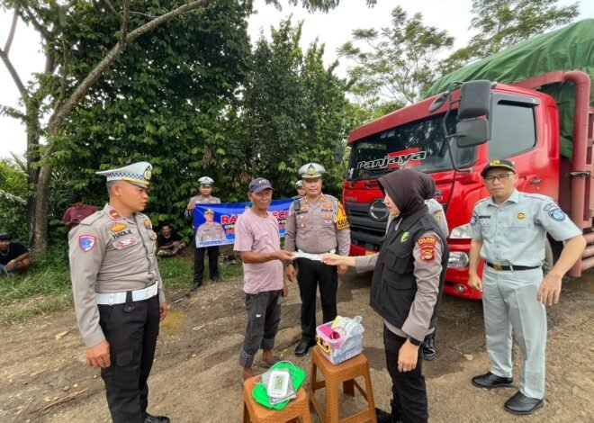 Tekan Angka Kecelakaan Lalu Lintas, Kasatlantas Polres Way Kanan Lakukan Rampcheck dan Pemeriksaan Kesehatan Sopir