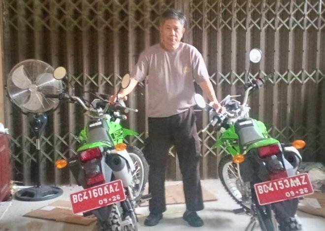 Polres Oku Selatan Menerima Bantuan 5 Unit KLX Dari Gubernur Sumatra Selatan