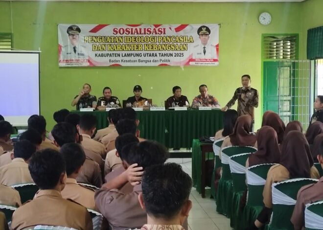 Pemkab Lampung Utara Gelar Sosialisasi Ideologi Pancasila untuk Perkuat Karakter Pelajar