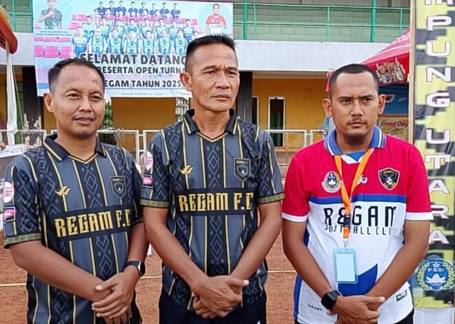 Turnamen Regam FC 2025 Resmi Dibuka, Ketua PSSI Lampung Utara Beri Dukungan Penuh