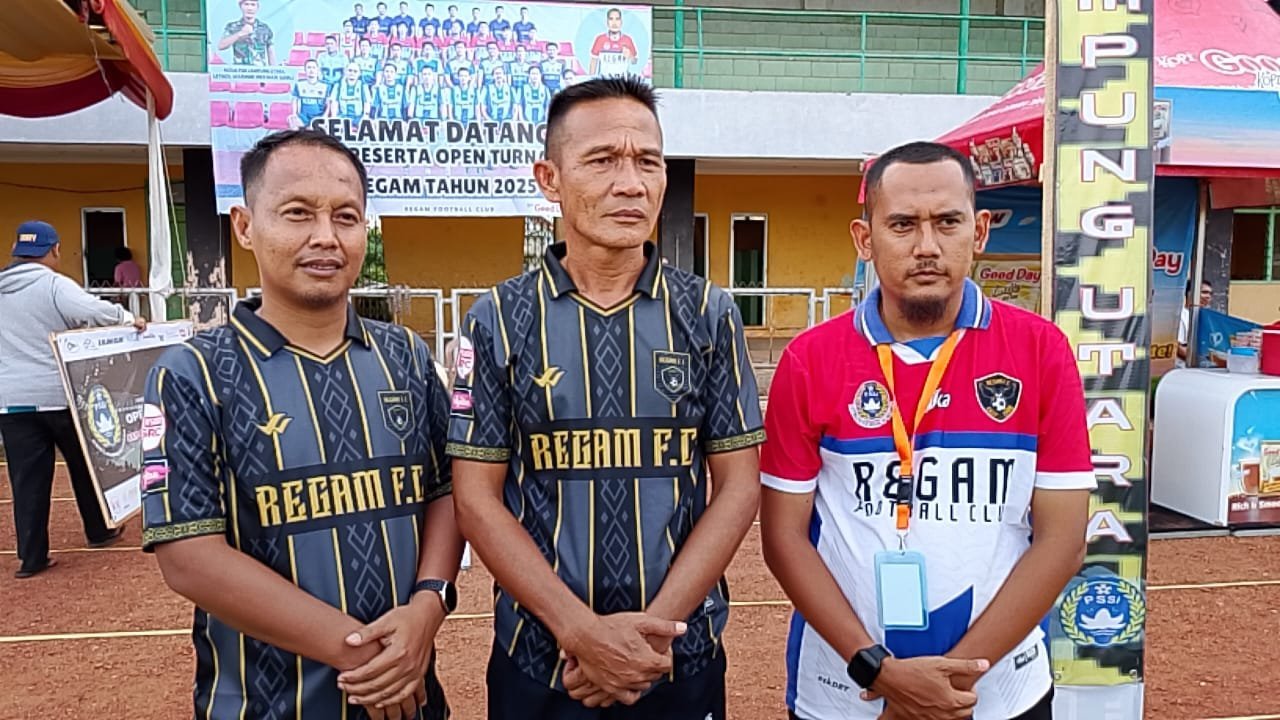 Turnamen Regam FC 2025 Resmi Dibuka, Ketua PSSI Lampung Utara Beri Dukungan Penuh