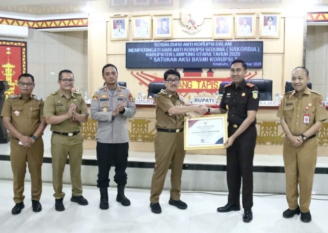 Pemkab Lampung Utara Perkuat Budaya Integritas Melalui Sosialisasi Anti Korupsi Hakordia 2025