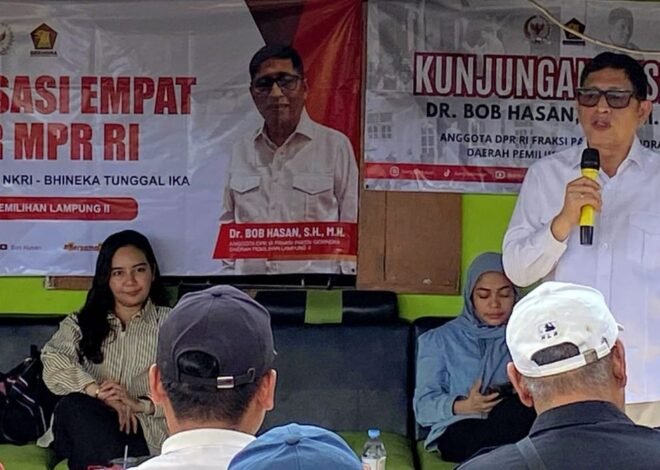 Dr. Bob hasan, S.H., M.M., lakukan kunjungan kerja di desa kinciran, abung tengah