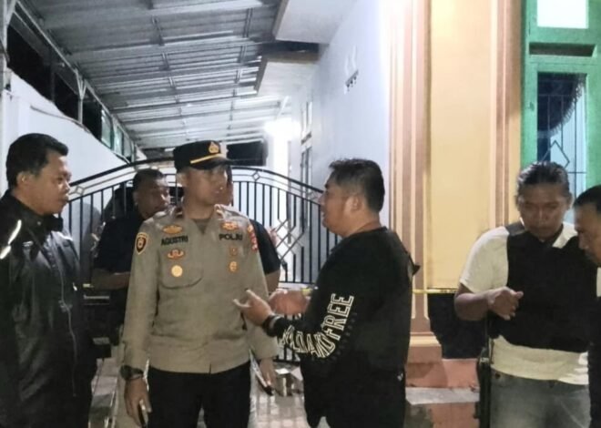 Tim Inafis Polres Tanggamus Olah TKP Dugaan Kasus Pembunuhan Pasutri di Pugung
