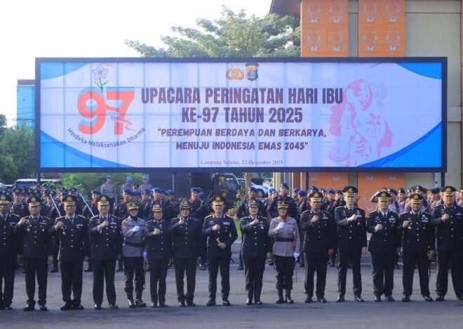 Polda Lampung Gelar Upacara Peringatan Hari Ibu ke-97, Perempuan Adalah Pilar Peradaban