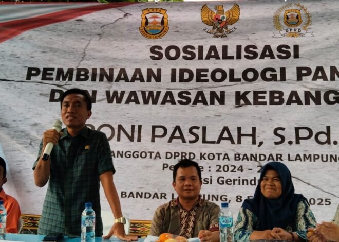 Anggota DPRD Kota Bandar Lampung Asroni Paslah Gelar Sosialisasi PIP di Langkapura