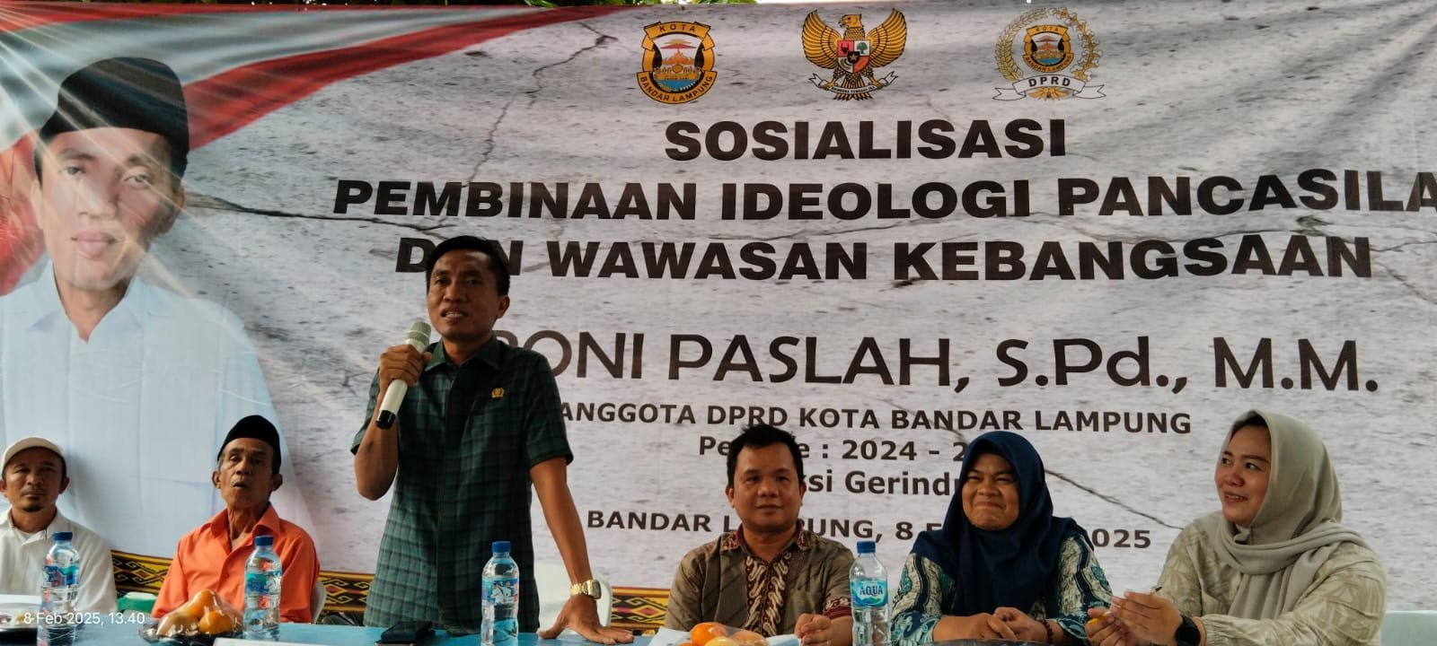 Anggota DPRD Kota Bandar Lampung Asroni Paslah Gelar Sosialisasi PIP di Langkapura