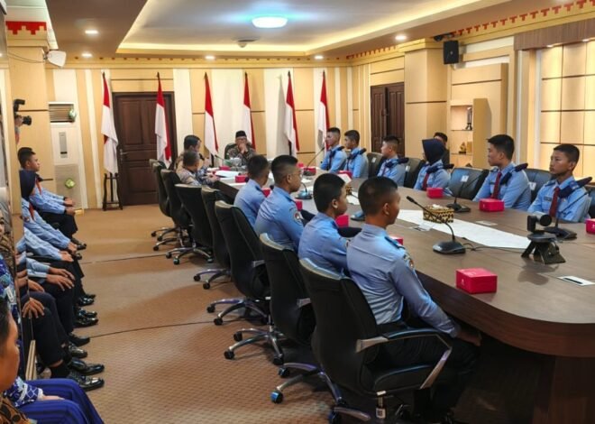 28 Siswa SMA Taruna Nusantara Asal Lampung Audiensi dengan Gubernur Lampung