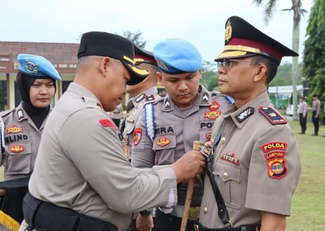Jelang Ramadhan 1447 Hijriah, Polres Way Kanan Gelar Upacara Sertijab Wakapolres dan Kasipropam
