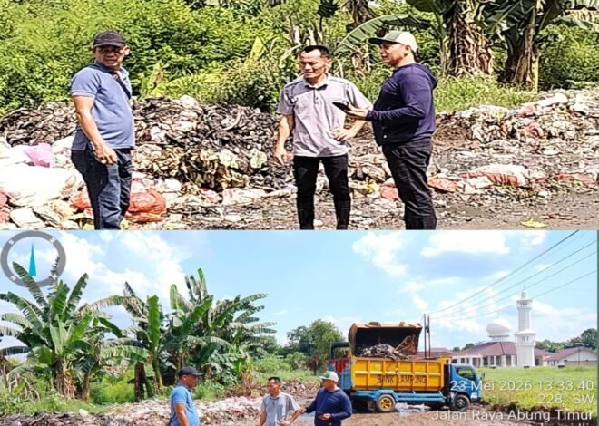 DLH Lampung Utara Respon Cepat Keluhan Warga, Kerahkan Alat Berat Bersihkan Tumpukan Sampah di Kotabumi Ilir