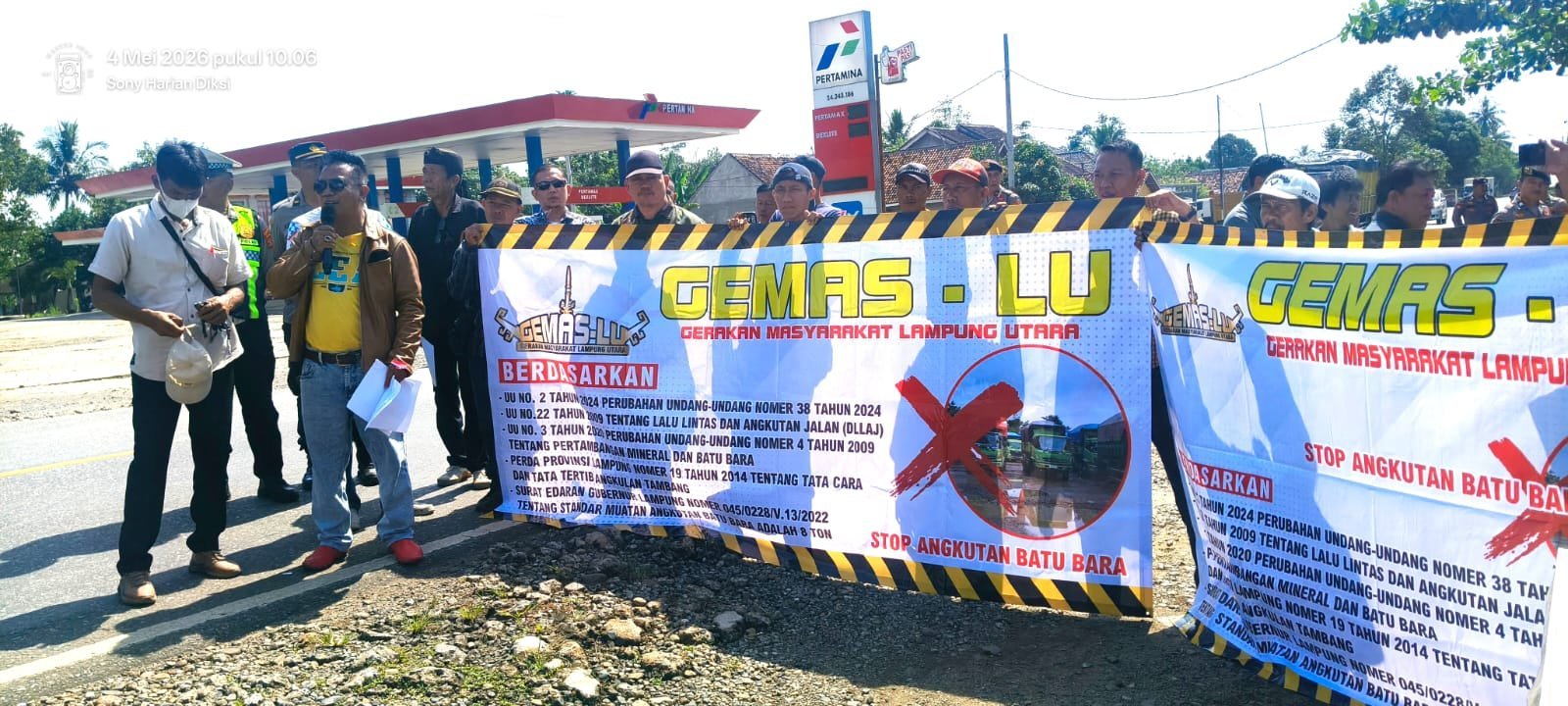Aksi Penolakan Truk Batu Bara Kembali Menguat, GEMAS-LU Tuntut Ketegasan Pemerintah