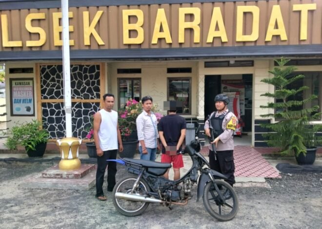 Polsek Baradatu Bekuk Diduga Pelaku Curat Sepeda Motor di Wonosari
