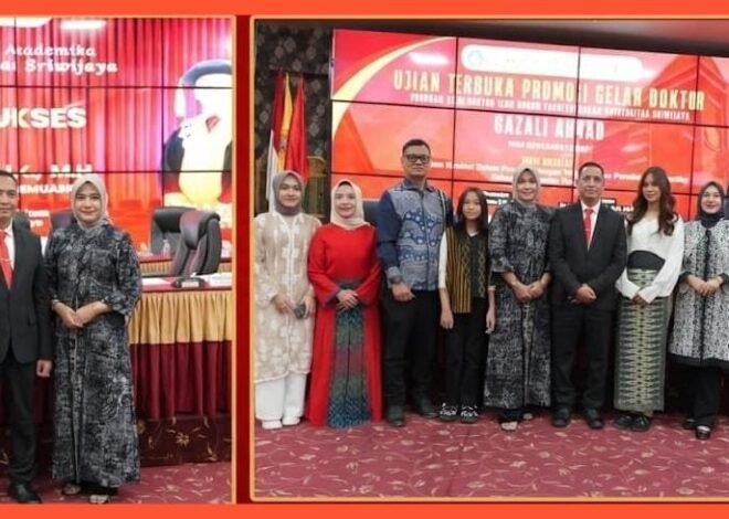 Hadiri Ujian Terbuka, Keluarga Besar Dampingi Kombes Pol Gazali Ahmad Raih Gelar Doktor Ilmu Hukum di Universitas Sriwijaya kampus Bukit.